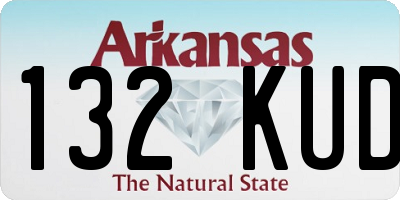 AR license plate 132KUD