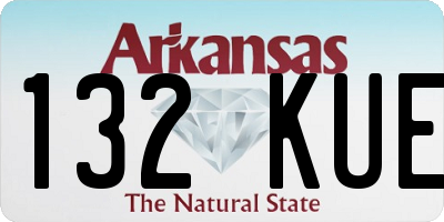AR license plate 132KUE