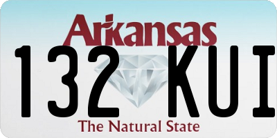 AR license plate 132KUI