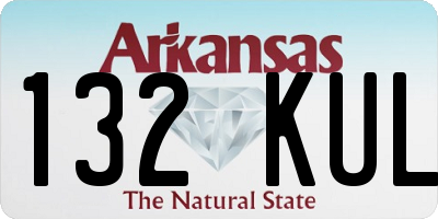 AR license plate 132KUL