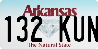 AR license plate 132KUN