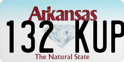 AR license plate 132KUP