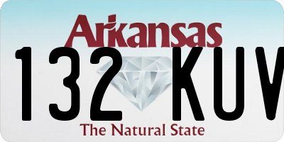 AR license plate 132KUV