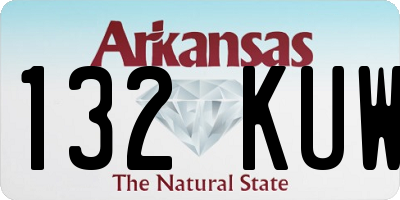 AR license plate 132KUW