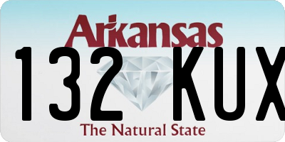 AR license plate 132KUX