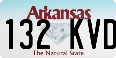 AR license plate 132KVD