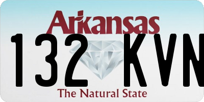 AR license plate 132KVN