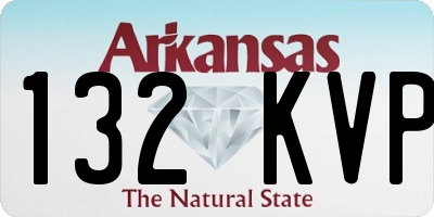 AR license plate 132KVP