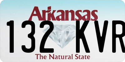AR license plate 132KVR