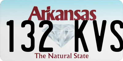 AR license plate 132KVS