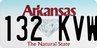 AR license plate 132KVW