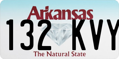 AR license plate 132KVY