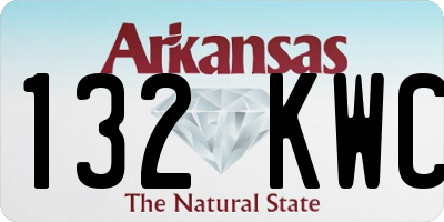 AR license plate 132KWC