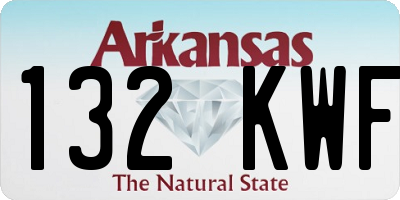 AR license plate 132KWF