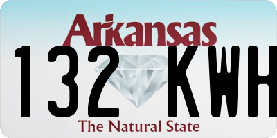 AR license plate 132KWH