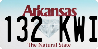 AR license plate 132KWI