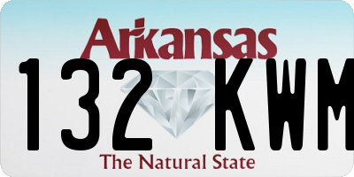 AR license plate 132KWM