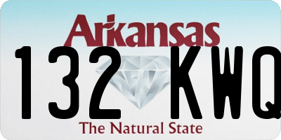 AR license plate 132KWQ