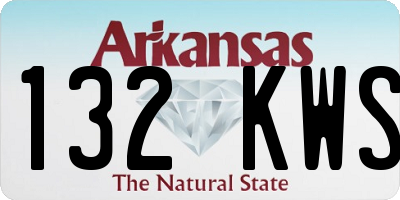 AR license plate 132KWS