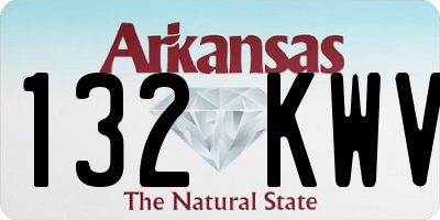 AR license plate 132KWV