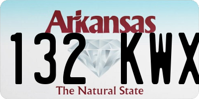AR license plate 132KWX