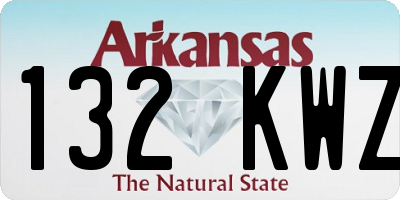 AR license plate 132KWZ