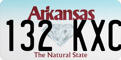 AR license plate 132KXC