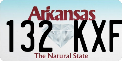 AR license plate 132KXF