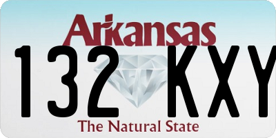 AR license plate 132KXY