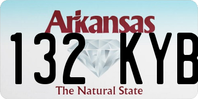 AR license plate 132KYB
