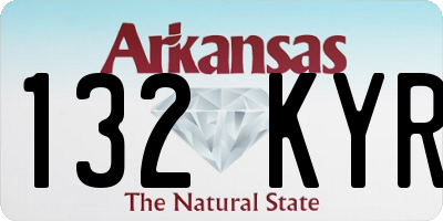 AR license plate 132KYR