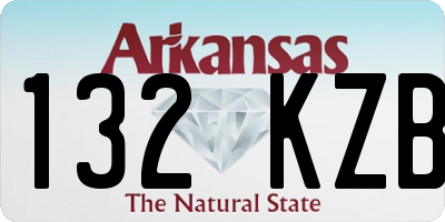 AR license plate 132KZB