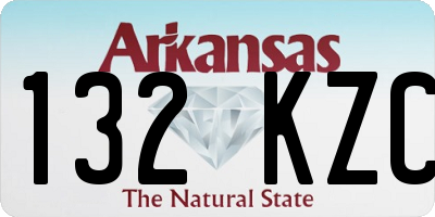 AR license plate 132KZC