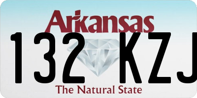 AR license plate 132KZJ
