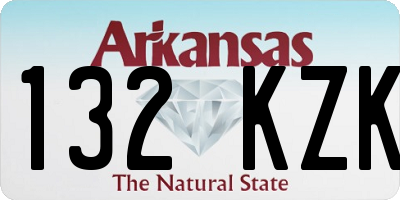 AR license plate 132KZK