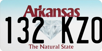 AR license plate 132KZO