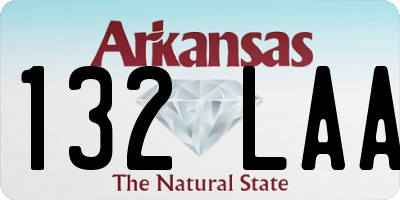 AR license plate 132LAA