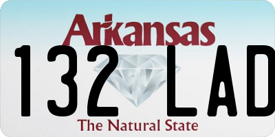 AR license plate 132LAD
