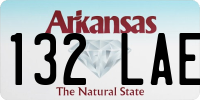 AR license plate 132LAE