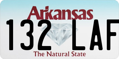 AR license plate 132LAF