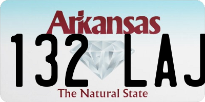 AR license plate 132LAJ