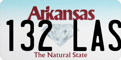 AR license plate 132LAS
