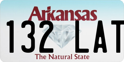 AR license plate 132LAT