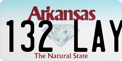AR license plate 132LAY