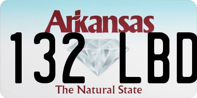 AR license plate 132LBD
