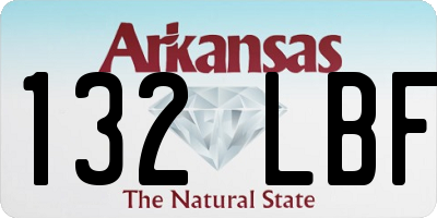 AR license plate 132LBF