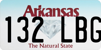 AR license plate 132LBG