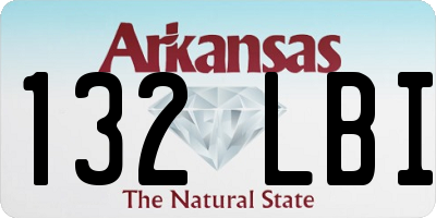 AR license plate 132LBI