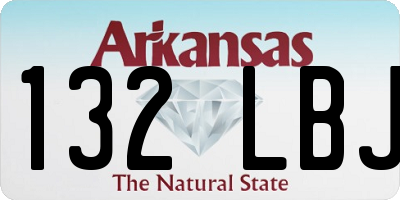 AR license plate 132LBJ