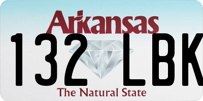 AR license plate 132LBK